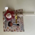 peach lollipop